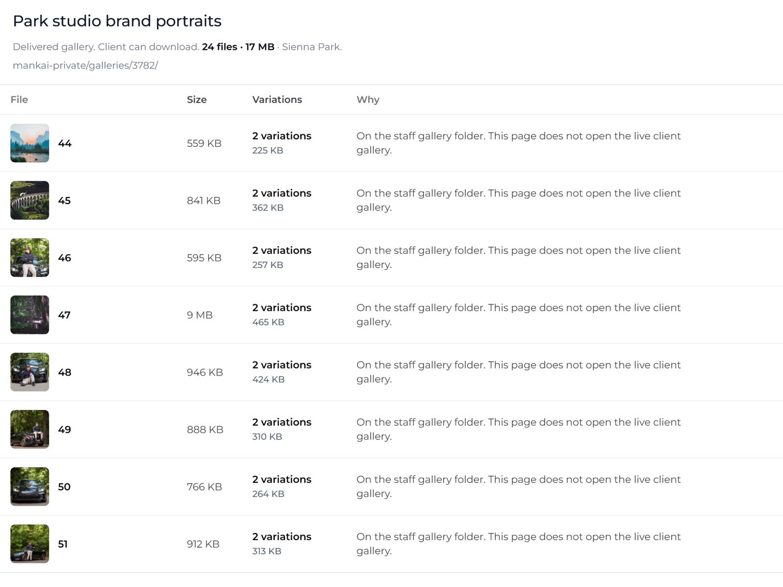 Studio files stored on your WordPress install