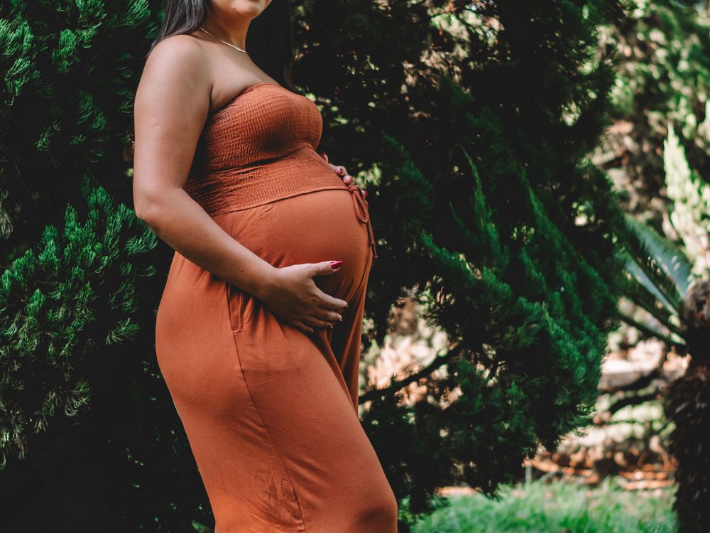 Bare-belly portrait, only if she wants