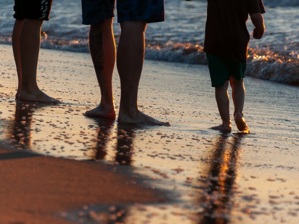 Beach at sunset
