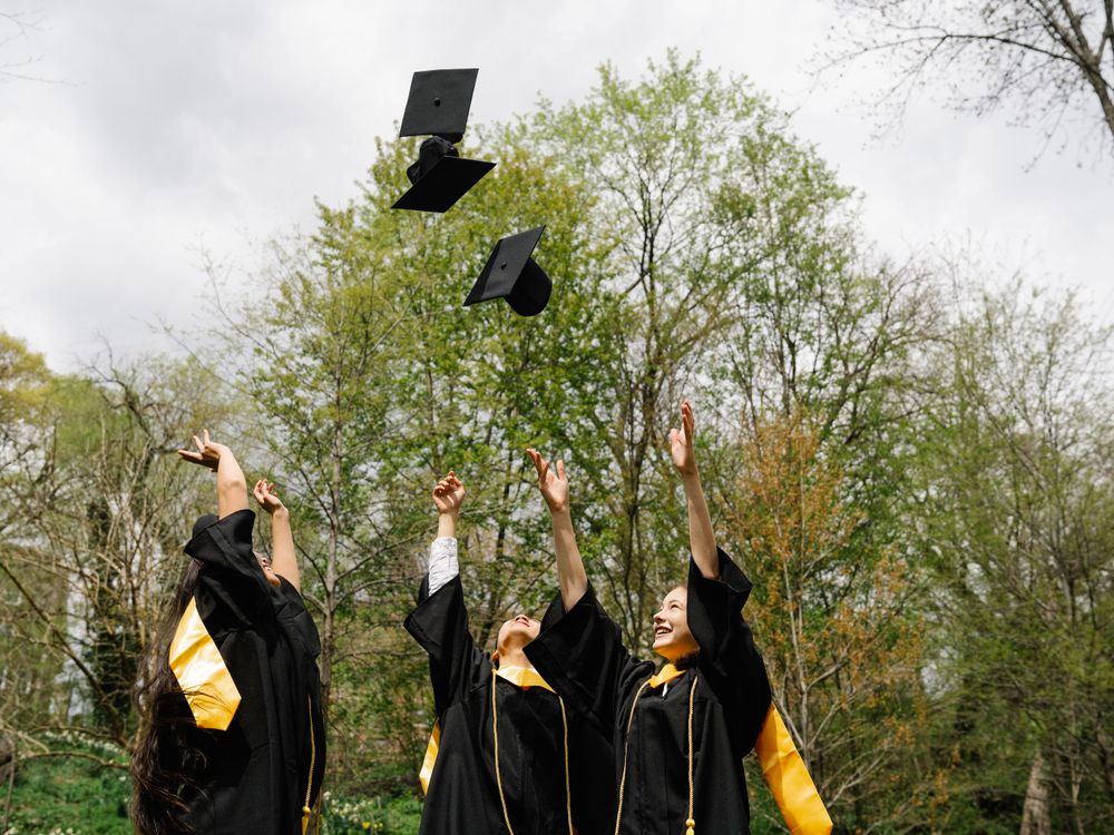 Graduation cap and gown