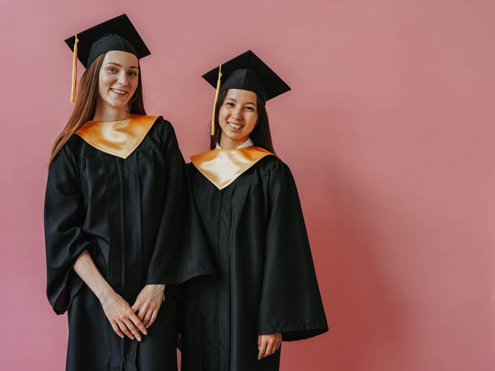 Varsity or cap and gown