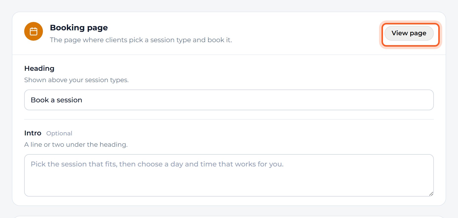 Press View page, and open the page in your private window.