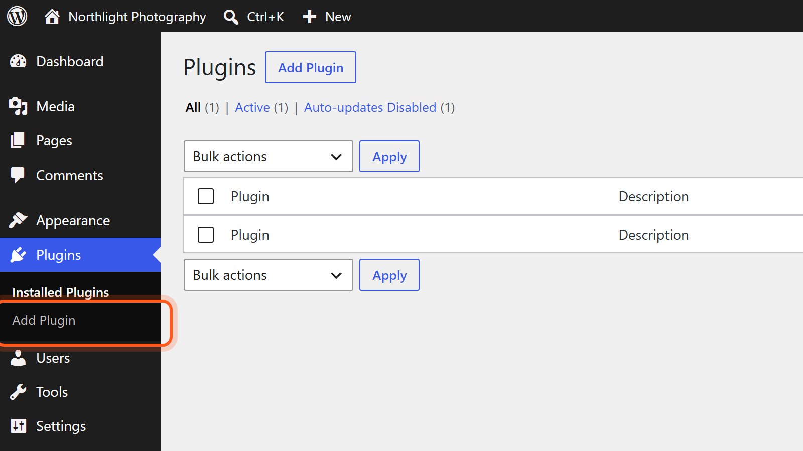 Press Add Plugin.