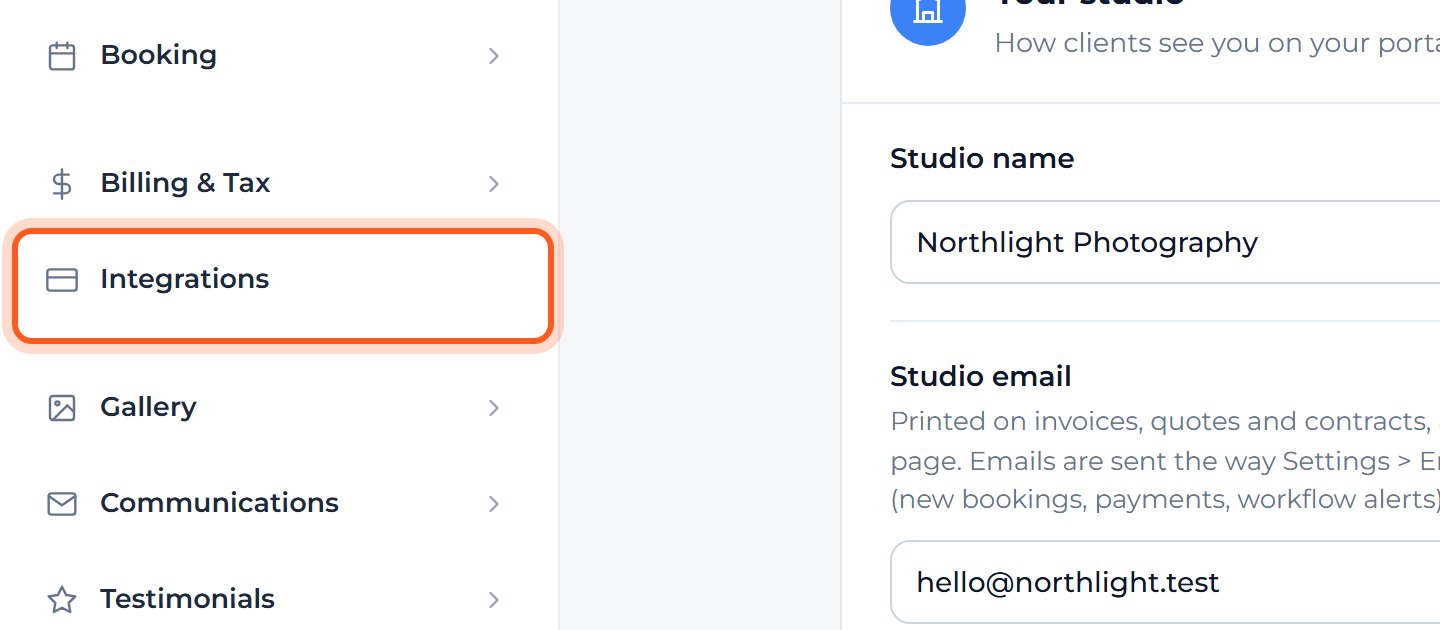 Press Integrations.