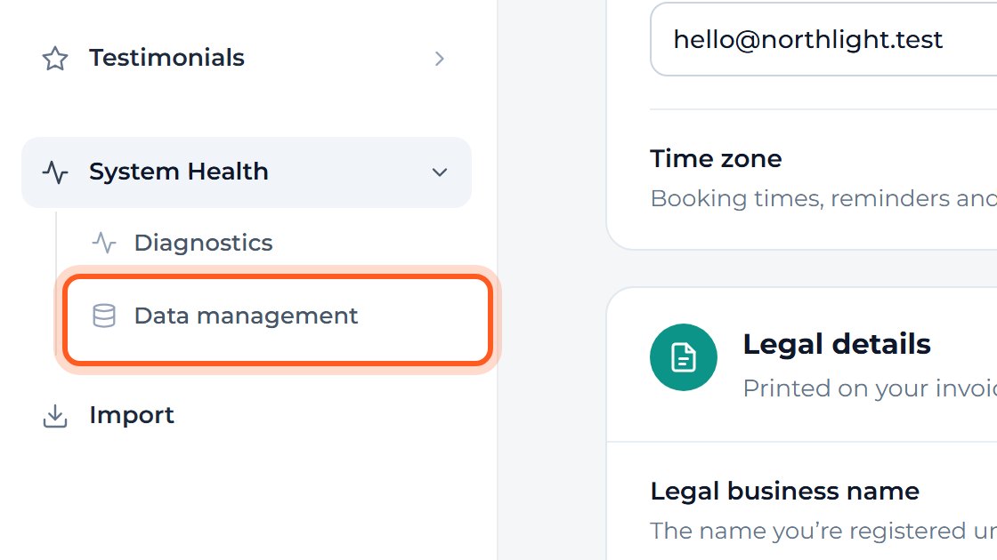 Press Data management.
