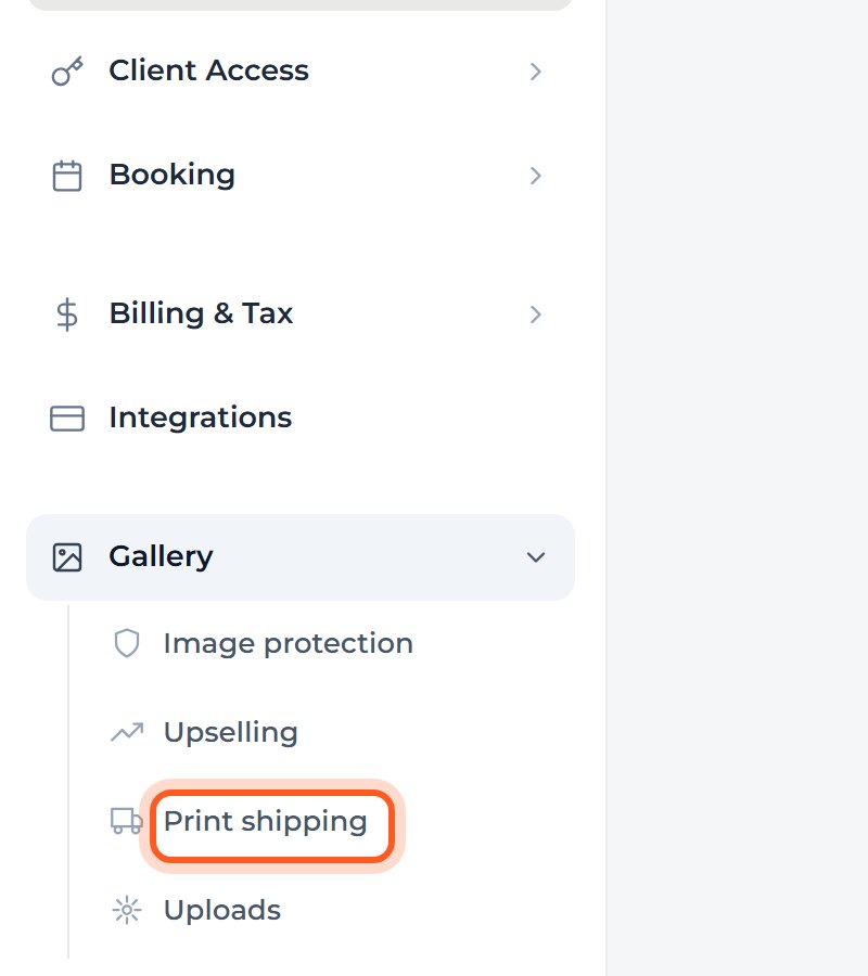 Press Print shipping.