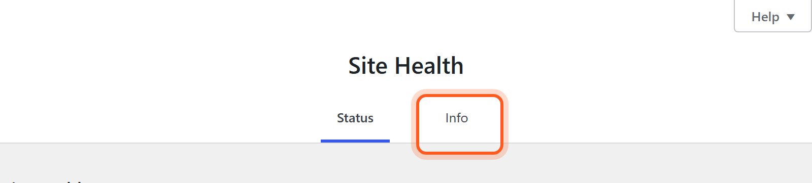 Press the Info tab at the top of the page.